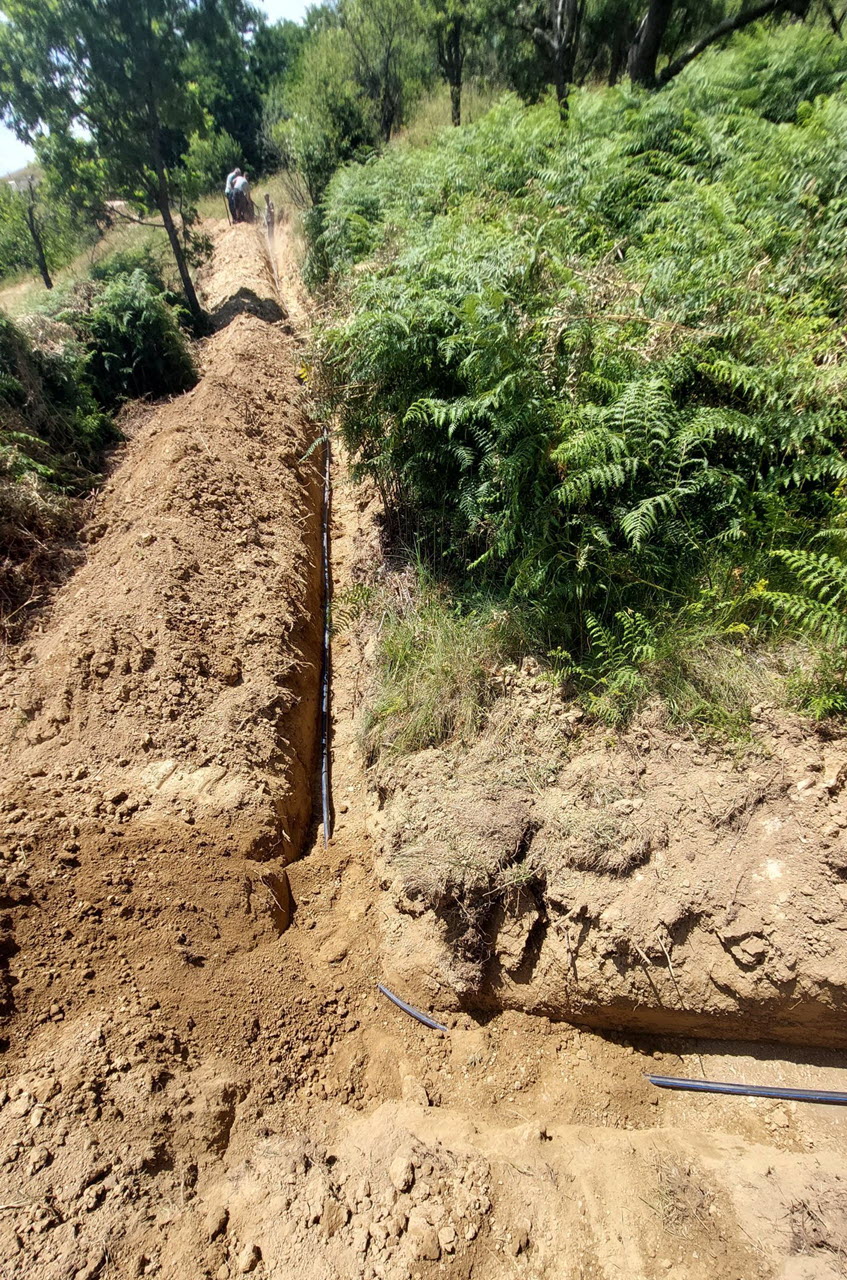 2.5km water leiding