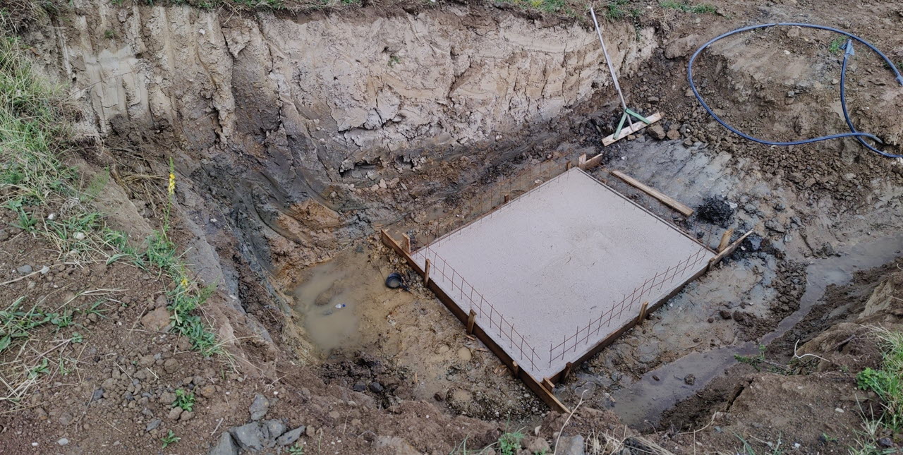 Watertank beton bodem